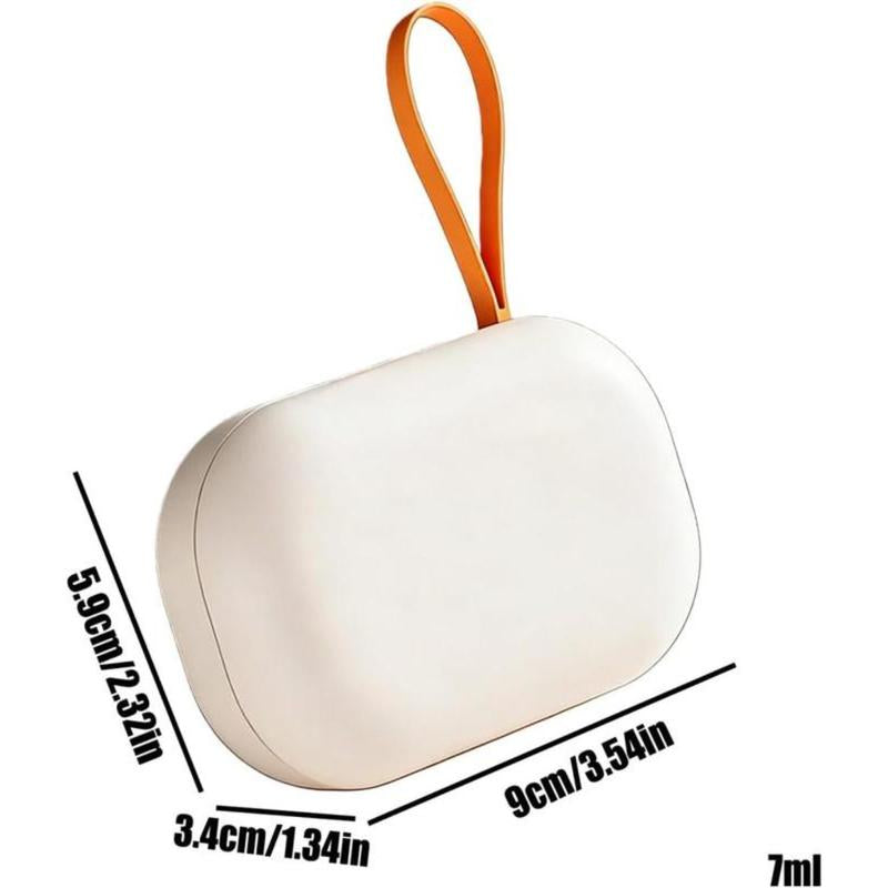 Ultrasonic Rechargeable Contact Lens Cleaner with Vanity Mirror - Portable Case for Hard & Soft Lenses, 2 Cleaning Modes, Daily Deep Cleaning for Travel, Sports, Office, and Home Use